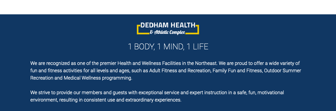 Dedham Health & Athletic Complex